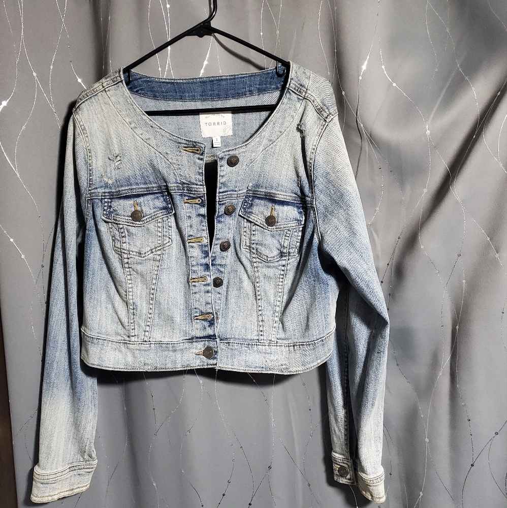 Cropped Torrid Jean Jacket